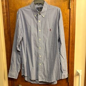 Ralph Lauren Blue Checkered Men's Shirt